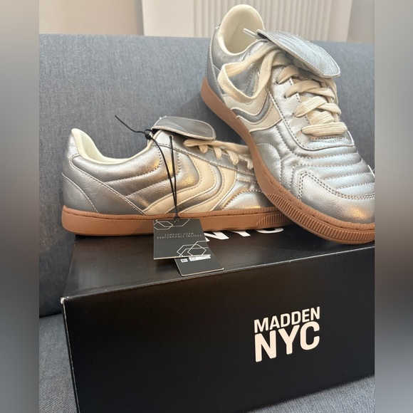 Madden NYC Women's Silver Sneakers - Picture 5 of 6